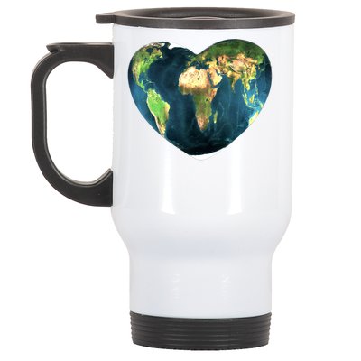 Heart Of The World Love Earth Stainless Steel Travel Mug