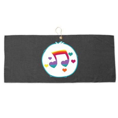 Heart Song Bear Halloween Costume Large Microfiber Waffle Golf Towel