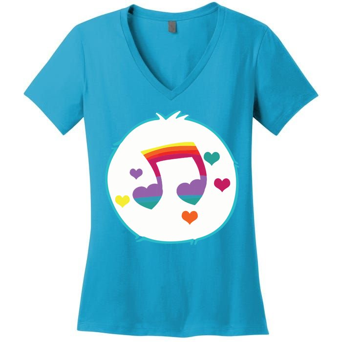 Heart Song Bear Halloween Costume Women's V-Neck T-Shirt