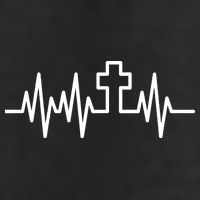 Heartbeat Cross 11oz C Handle Ceramic Mug