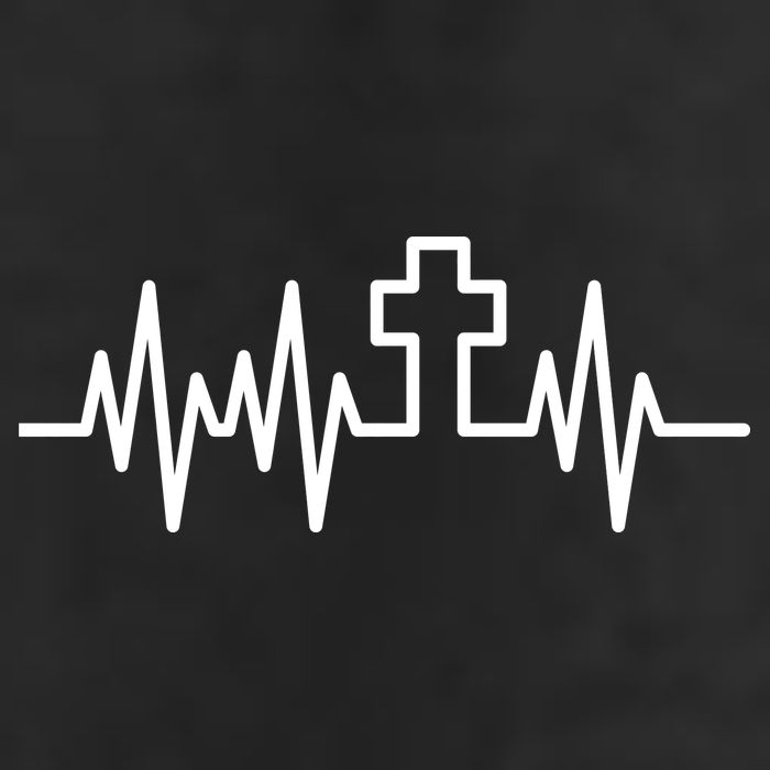 Heartbeat Cross 11oz C Handle Ceramic Mug