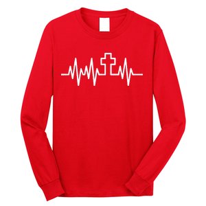 Heartbeat Cross Long Sleeve Shirt