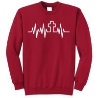 Heartbeat Cross Tall Sweatshirt