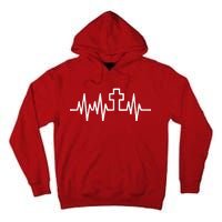 Heartbeat Cross Tall Hoodie