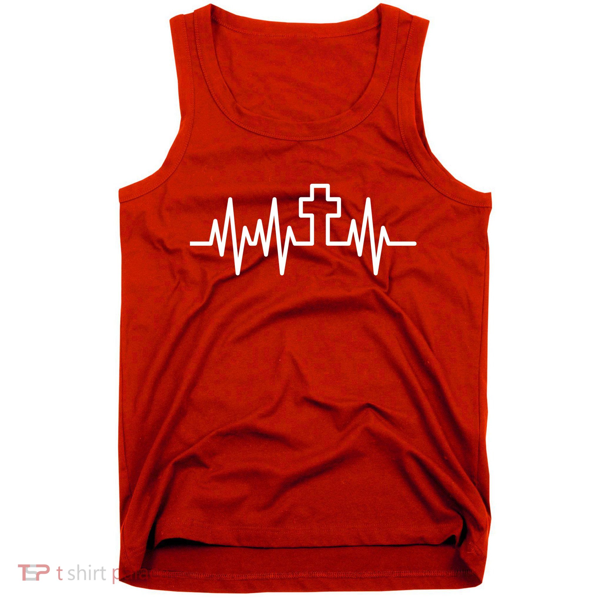 Heartbeat Cross Tank Top