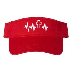 Heartbeat Cross Valucap Bio-Washed Visor