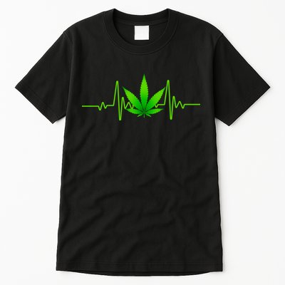 Heartbeat Weed Pulse Tall T-Shirt