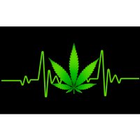 Heartbeat Weed Pulse Bumper Sticker