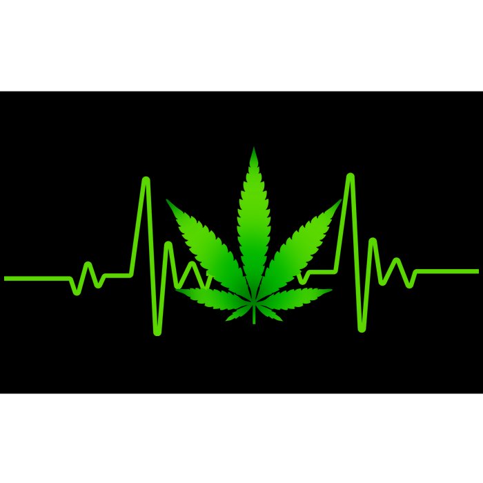 Heartbeat Weed Pulse Bumper Sticker