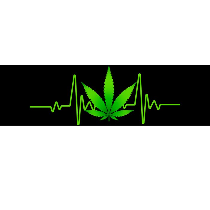 Heartbeat Weed Pulse Bumper Sticker