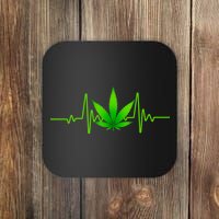 Heartbeat Weed Pulse Coaster