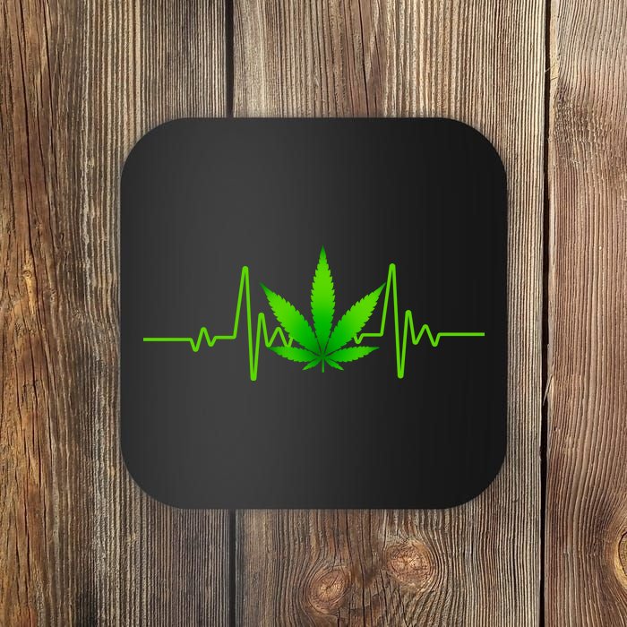 Heartbeat Weed Pulse Coaster