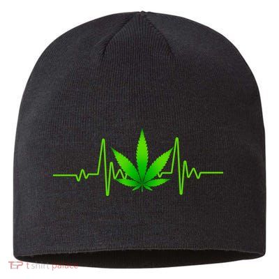 Heartbeat Weed Pulse Sustainable Beanie