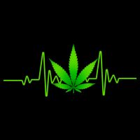 Heartbeat Weed Pulse Sustainable Knit Beanie