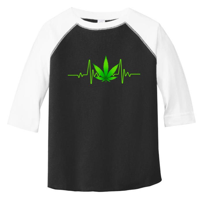 Heartbeat Weed Pulse Toddler Fine Jersey T-Shirt