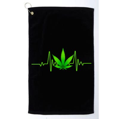 Heartbeat Weed Pulse Platinum Collection Golf Towel