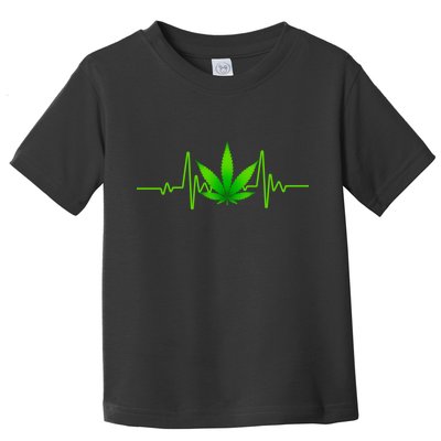 Heartbeat Weed Pulse Toddler T-Shirt