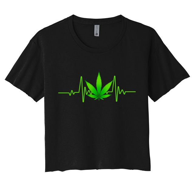 Heartbeat Weed Pulse Crop Top