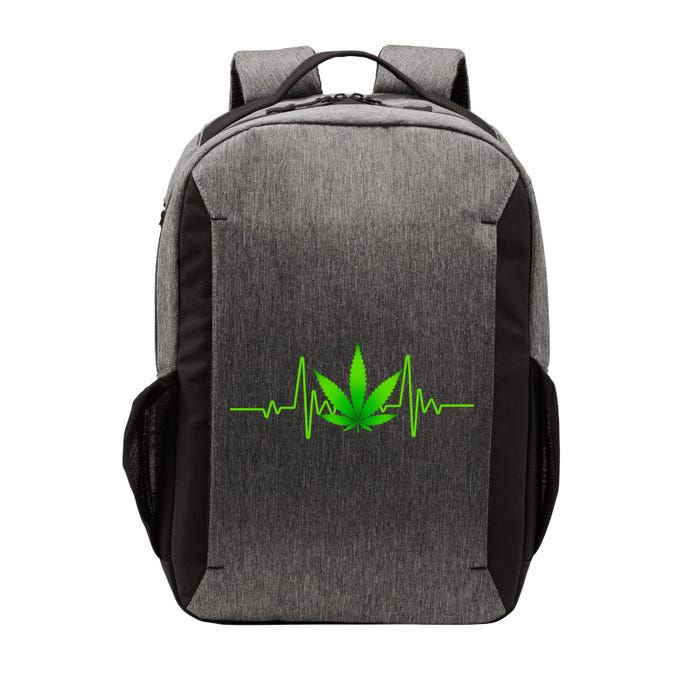 Heartbeat Weed Pulse Vector Backpack