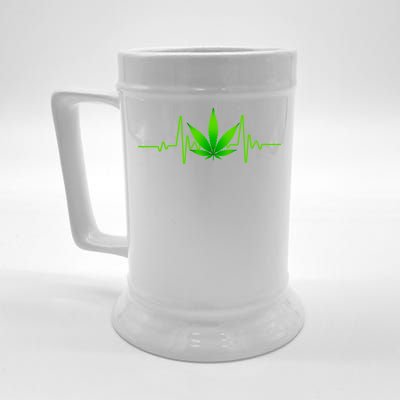 Heartbeat Weed Pulse Beer Stein