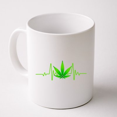 Heartbeat Weed Pulse Coffee Mug