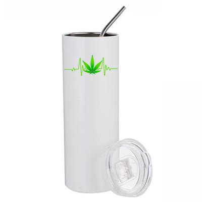 Heartbeat Weed Pulse Stainless Steel Tumbler