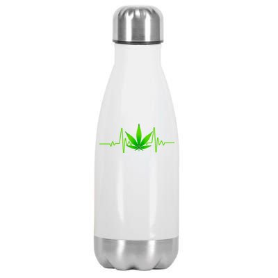 Heartbeat Weed Pulse Stainless Steel Insulated Water Bottle