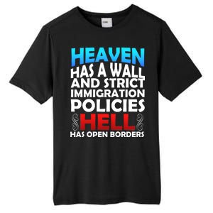 Heaven Has A Wall Hell Has Open Borders Tall Fusion ChromaSoft Performance T-Shirt