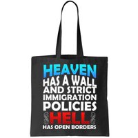 Heaven Has A Wall Hell Has Open Borders Bag