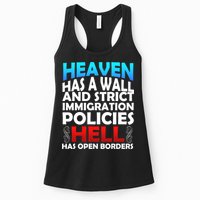 Heaven Has A Wall Hell Has Open Borders Womens Tank Top
