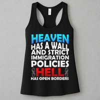 Heaven Has A Wall Hell Has Open Borders Womens Tank Top