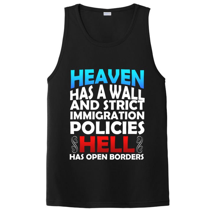 Heaven Has A Wall Hell Has Open Borders PosiCharge Competitor Tank