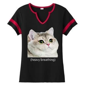 Heavy Breathing Cat Ladies Halftime Notch Neck Tee