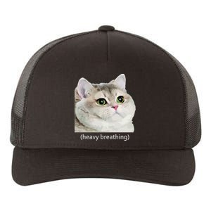 Heavy Breathing Cat Yupoong Adult 5-Panel Trucker Hat