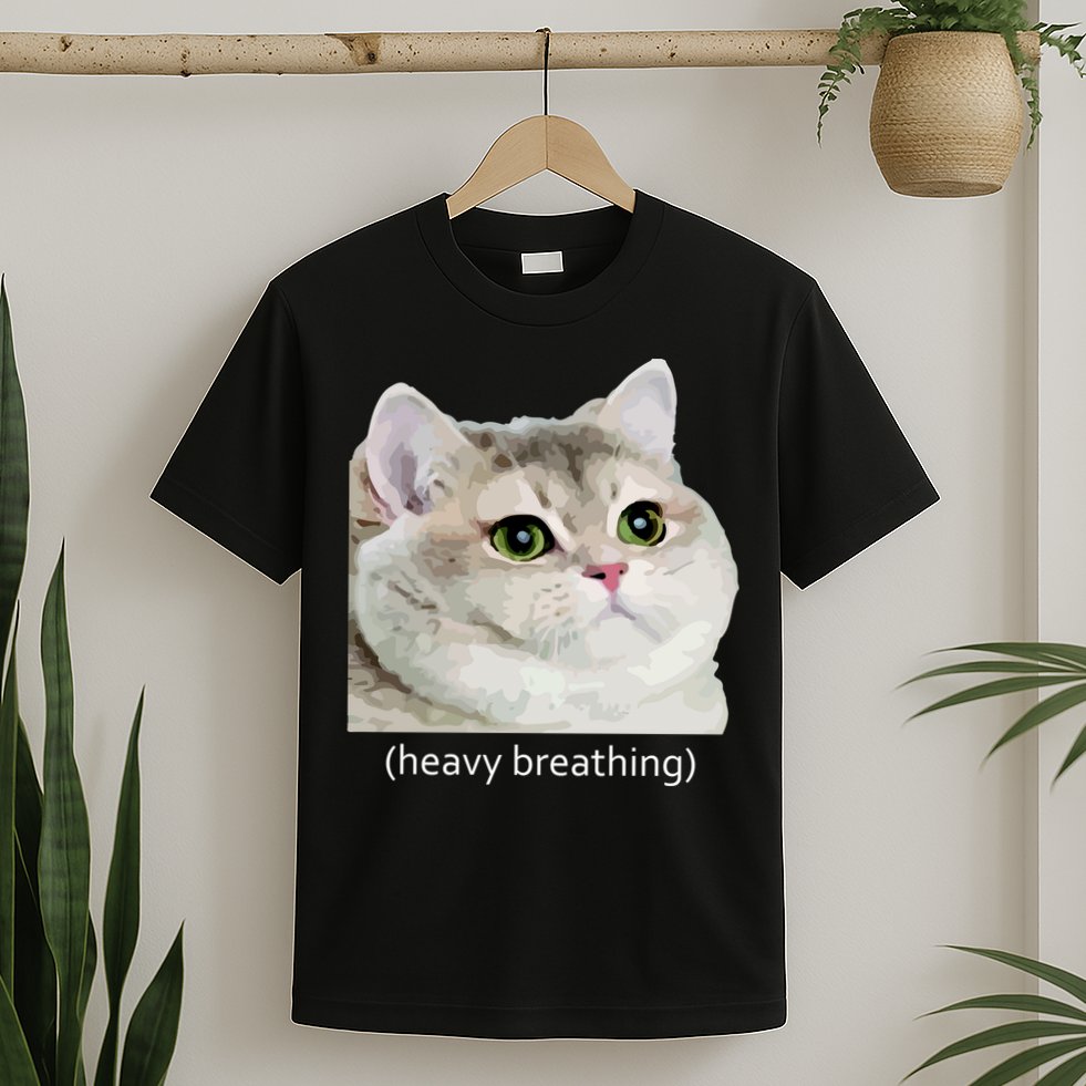 Heavy Breathing Cat T-Shirt