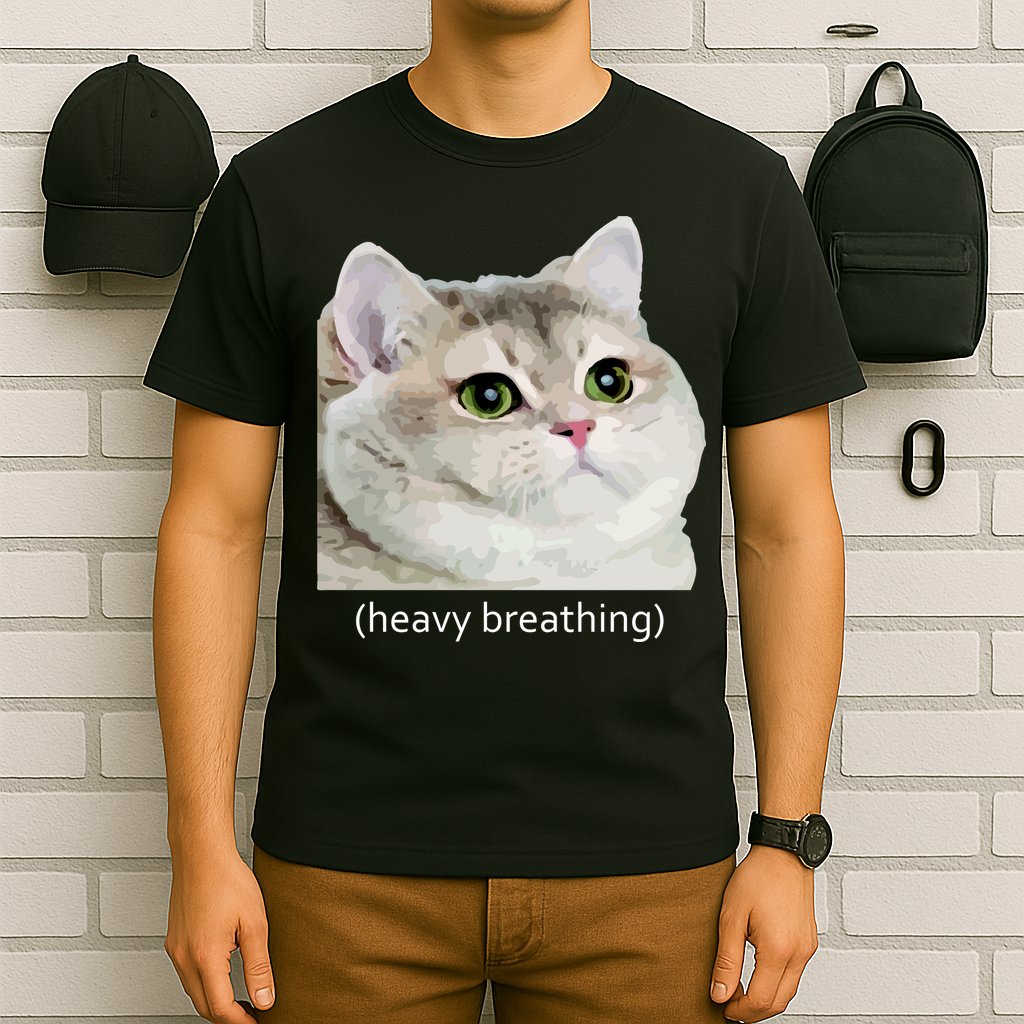 Heavy Breathing Cat T-Shirt