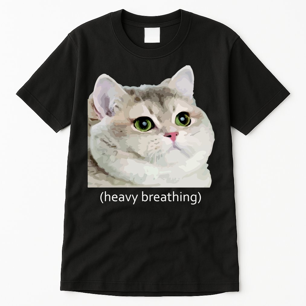 Heavy Breathing Cat Tall T-Shirt