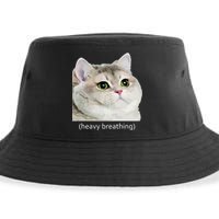 Heavy Breathing Cat Sustainable Bucket Hat