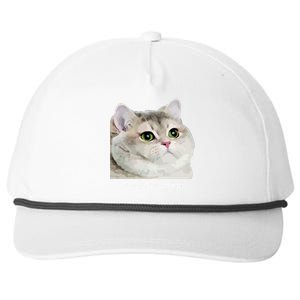 Heavy Breathing Cat Snapback Five-Panel Rope Hat