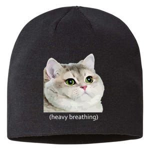 Heavy Breathing Cat Sustainable Beanie