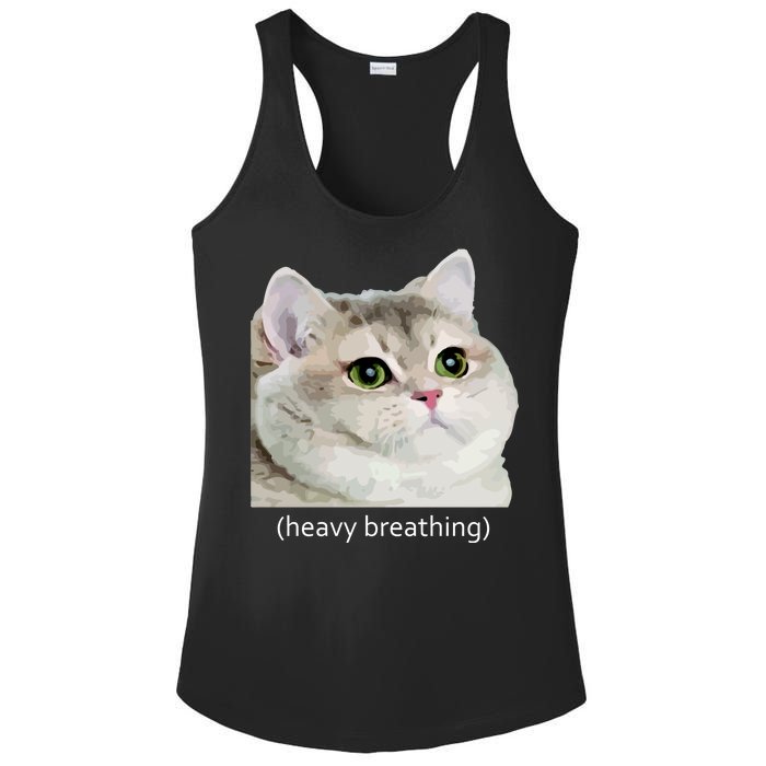 Heavy Breathing Cat Ladies PosiCharge Competitor Racerback Tank