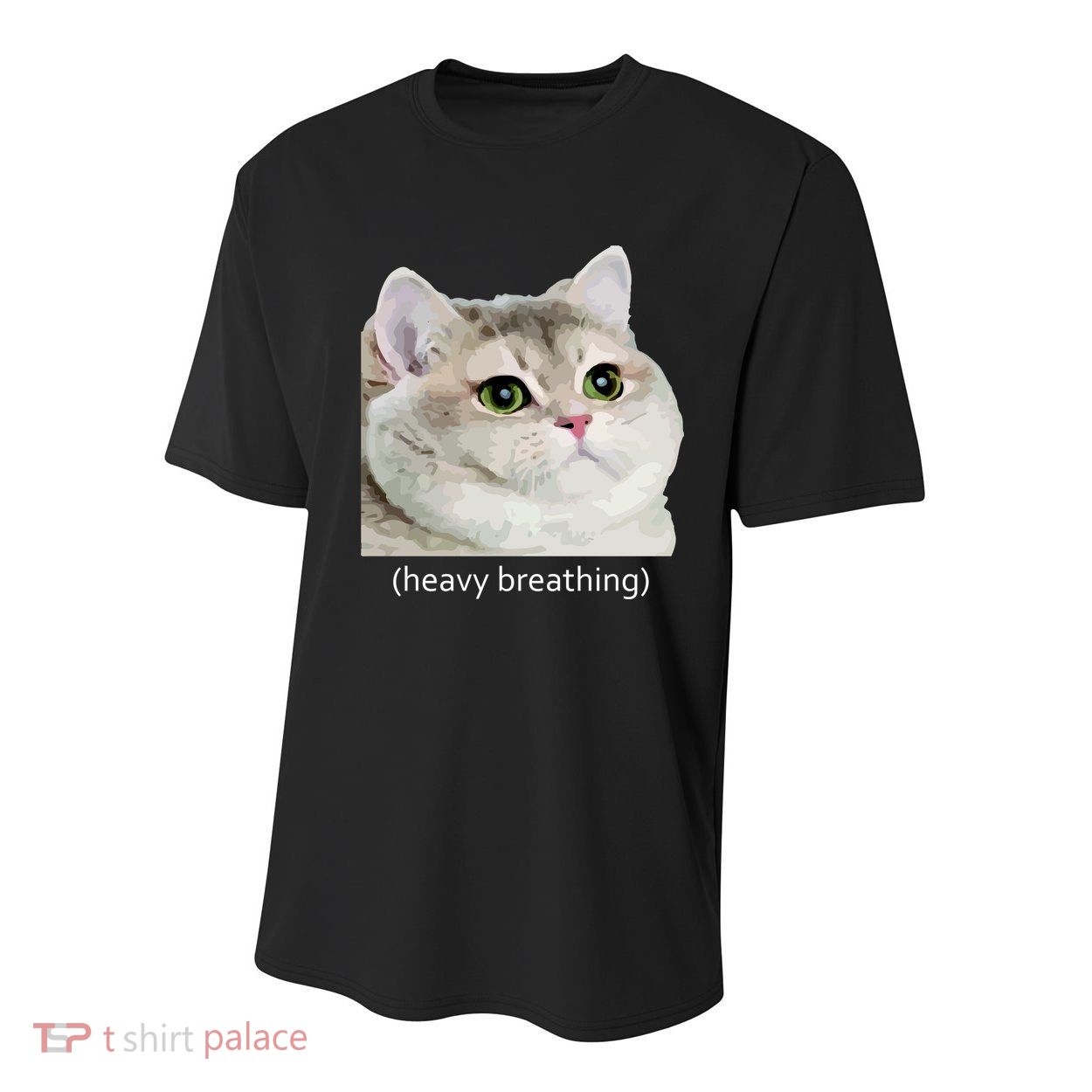 Heavy Breathing Cat Youth Performance Sprint T-Shirt