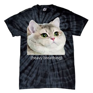 Heavy Breathing Cat Tie-Dye T-Shirt