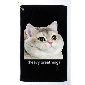 Heavy Breathing Cat Platinum Collection Golf Towel