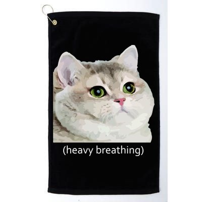 Heavy Breathing Cat Golf Towel