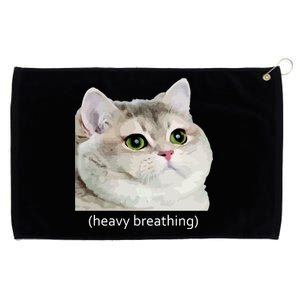 Heavy Breathing Cat Grommeted Golf Towel