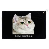 Heavy Breathing Cat Grommeted Golf Towel