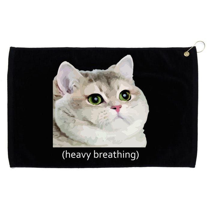 Heavy Breathing Cat Grommeted Golf Towel