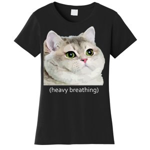 Heavy Breathing Cat Women's T-Shirt