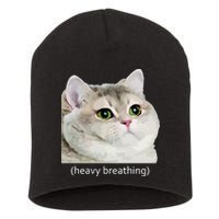 Heavy Breathing Cat Short Acrylic Beanie